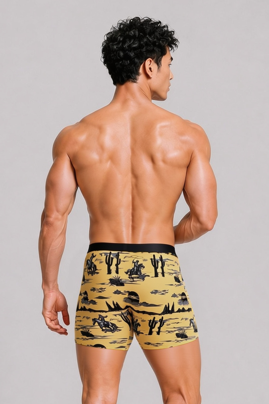 Men's Boxer Briefs - Wild West