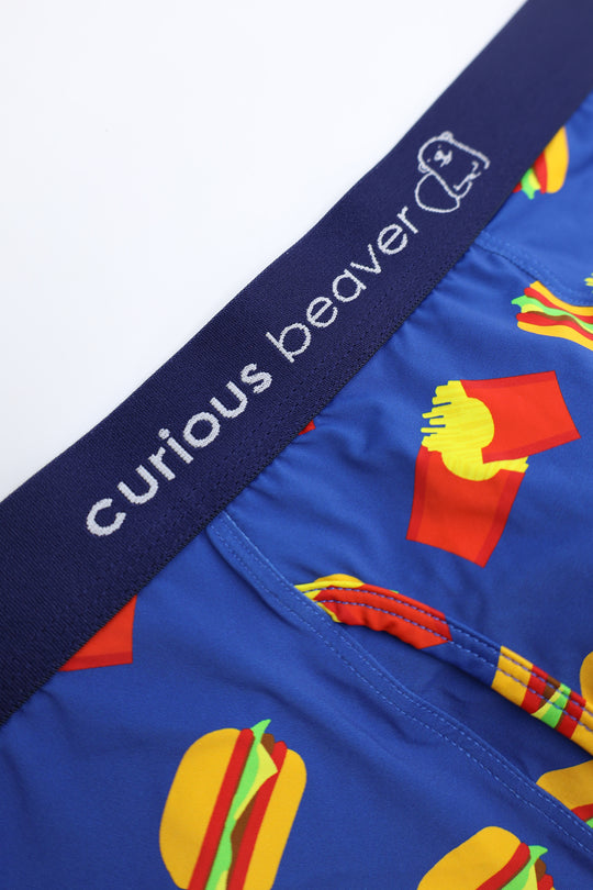 Men's Boxer Briefs - Burgers