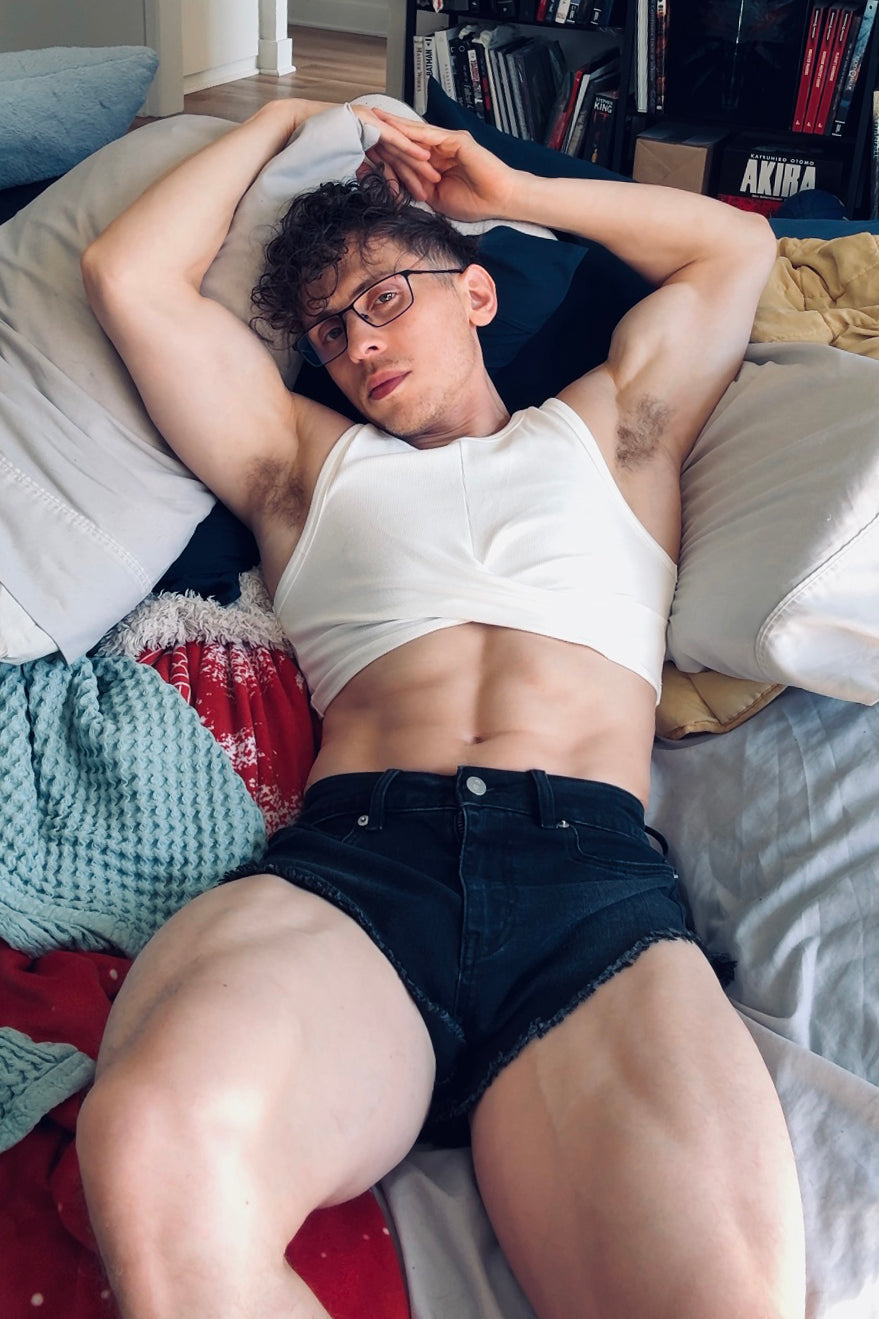 Wrapped Up Ribbed Crop Tank - White