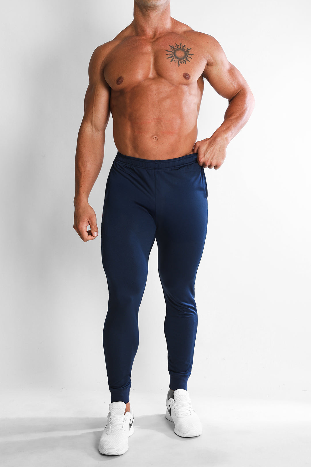Peek-A-Boo Joggers - Navy