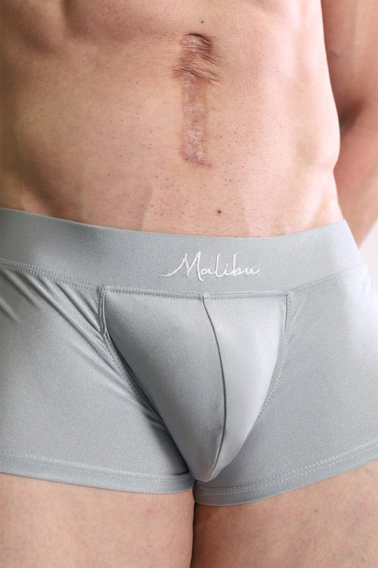 Dynamic Sheen Boxer Briefs - Dark Grey