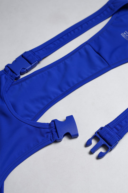 Men's Athletic Wrestling Singlet Bodysuit  - Royal Blue