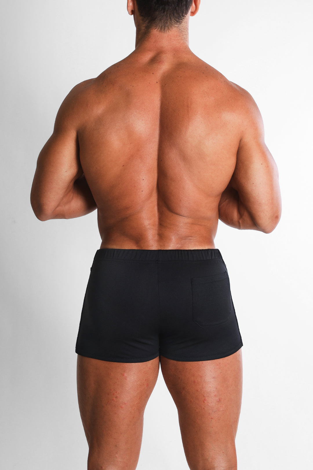 For-the-Night 2" Gym Short Shorts with Drawstring - All Black