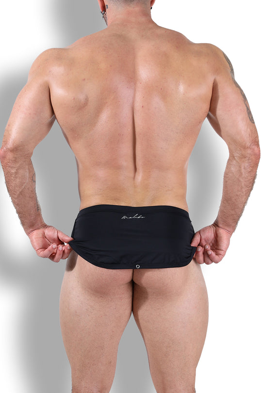 Cool-Dri 2-in-1 Shorts with Thong Lining - Midnight Black