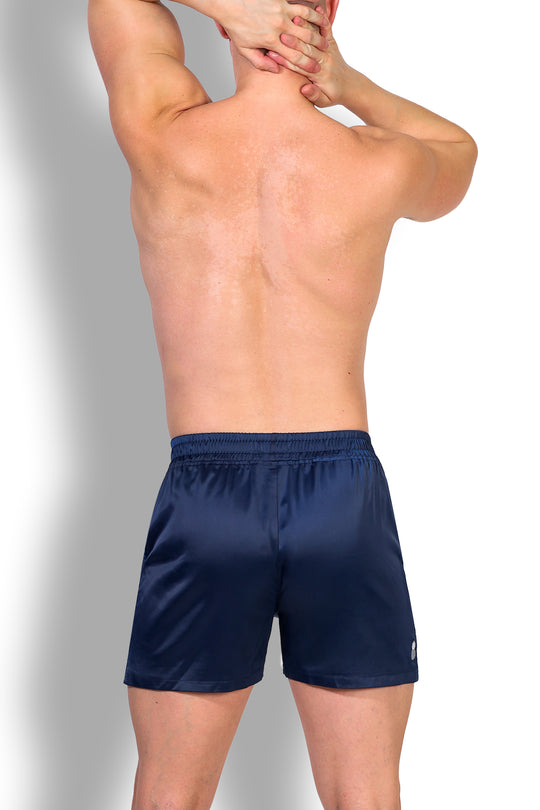 ShimmerFlex Active Shorts - Navy