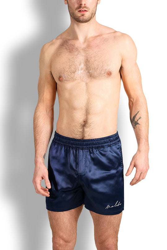 ShimmerFlex Active Shorts - Navy