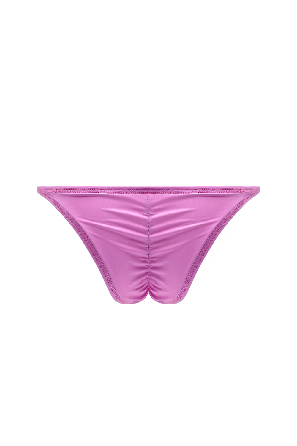 Soft Vegan Leather Scrunch-Butt Briefs - Pink