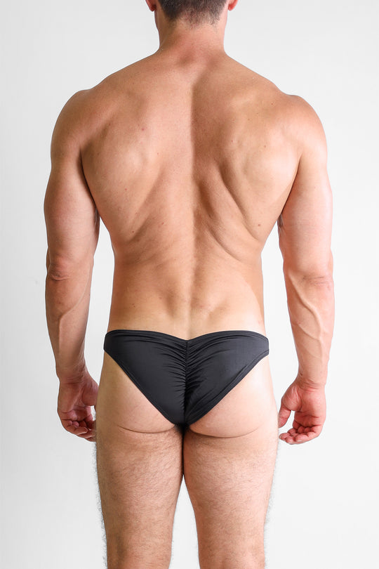 Classic Scrunch-Butt Swim Briefs - Black