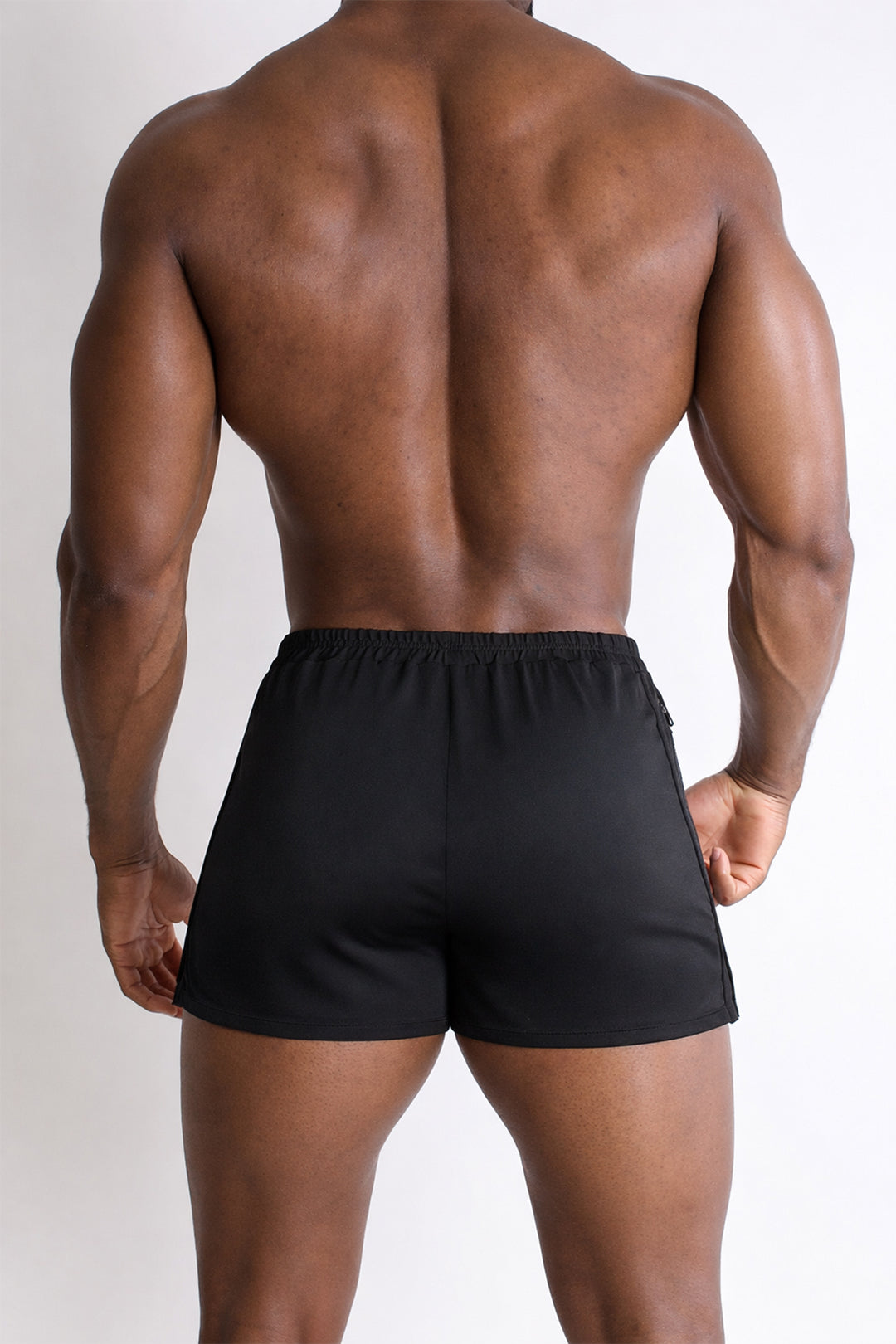 2" Side Split Booty Shorts - Midnight Black