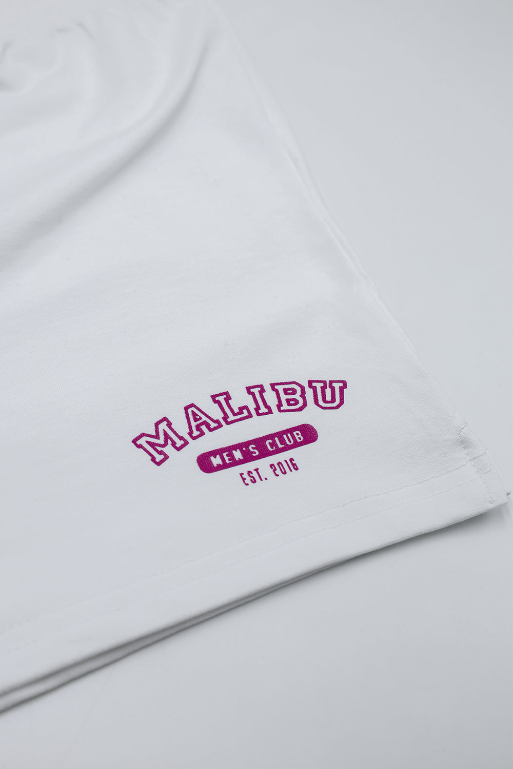 Peek-A-Boo Varsity 2" Short Shorts  -  Marshmallow