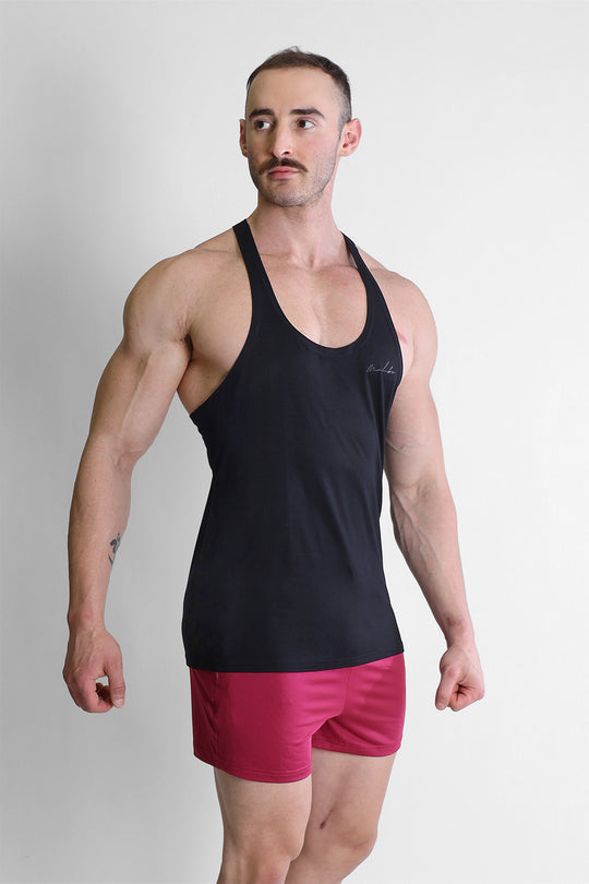 Gym Bae Classic Workout Stringer - Black