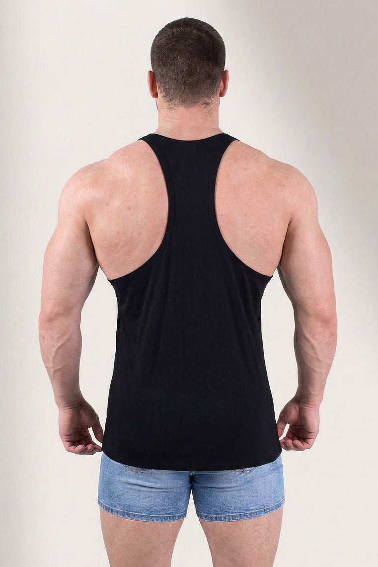 Gym Bae Classic Workout Stringer - Black