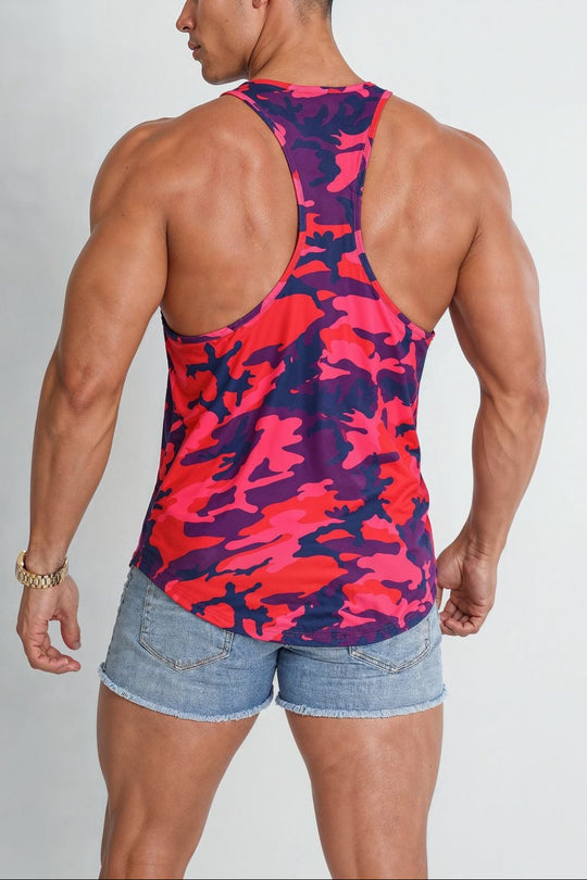 Feel-Me Scoop Bottom Tank - Purple Camo